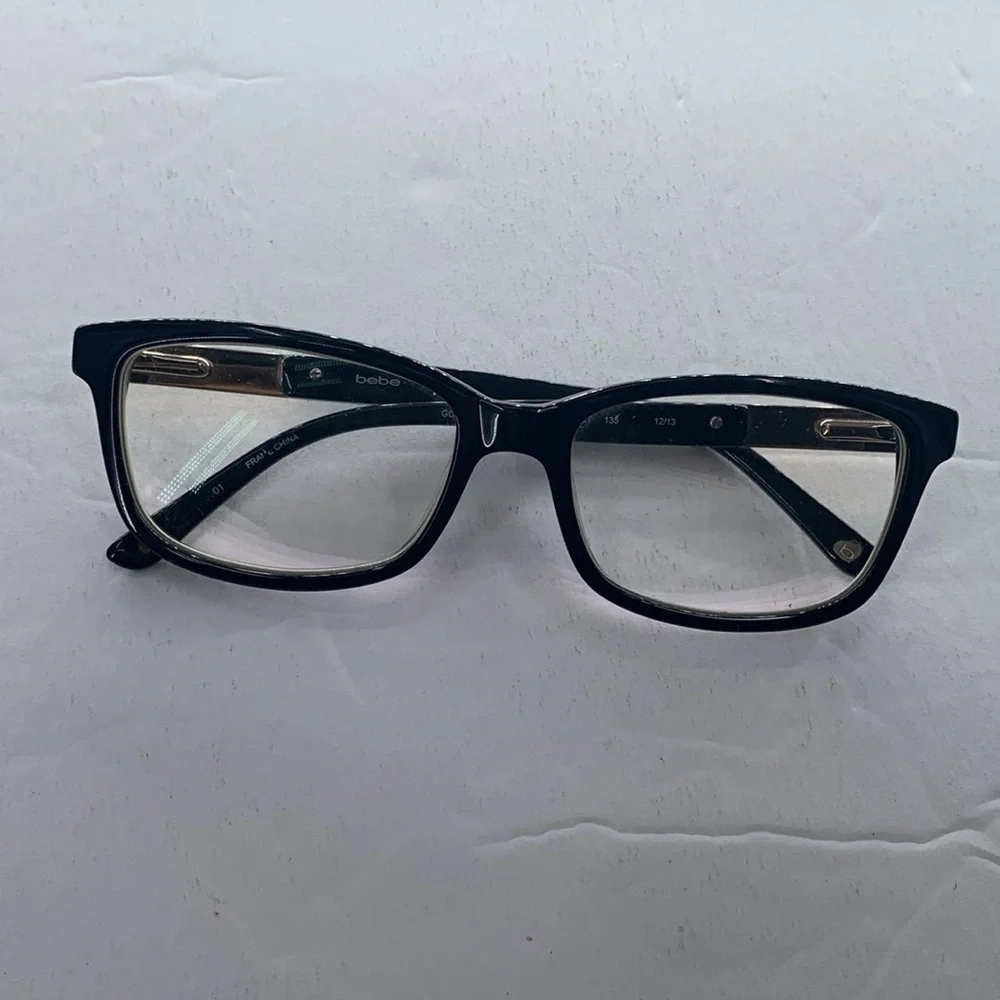 Bebe BB5058 GORGEOUS (001) Jet Women's Eyeglasses Frames 135 12/13
